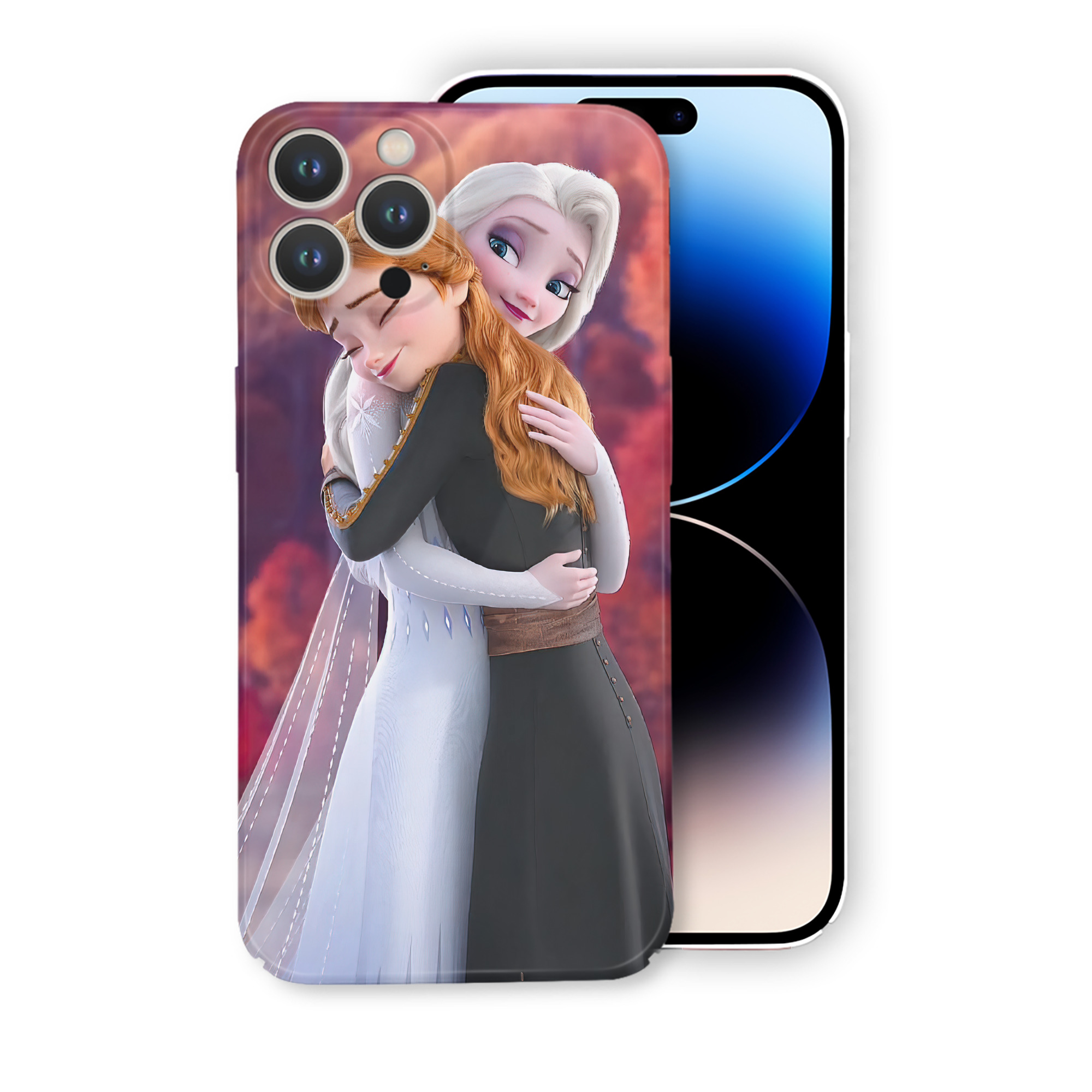 （画像用） アナと雪の女王 アンナ エルサ Frozen Anna Elsa 【iPhone 14シリーズ対応】ハードケース